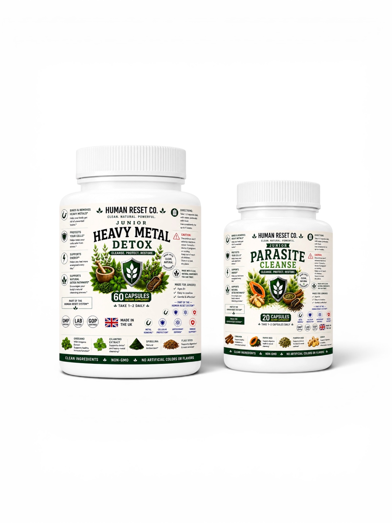 Junior Heavy Metal Detox and Junior Parasite Cleanse